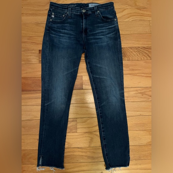 Ag Adriano Goldschmied Denim - Womens AG Adriano Goldschmied Jeans 28R Prima Crop Cigarette Crop Stretch Denim